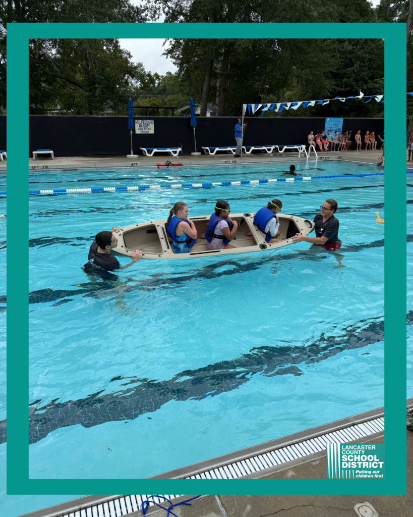 Kershaw students learning how to swim