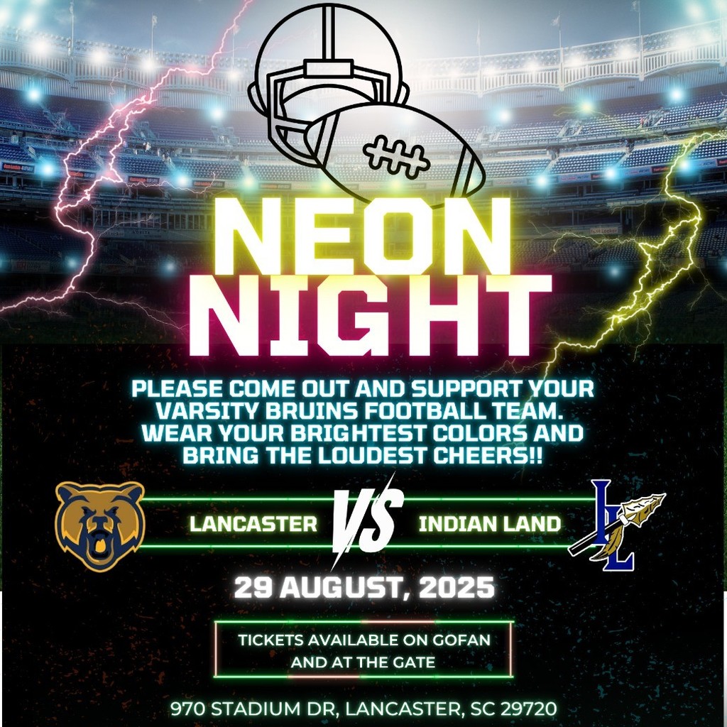 neon night football game