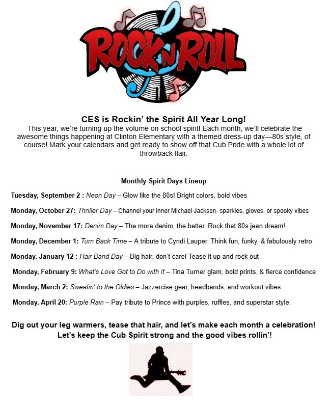 CES Spirit Days 2025-26