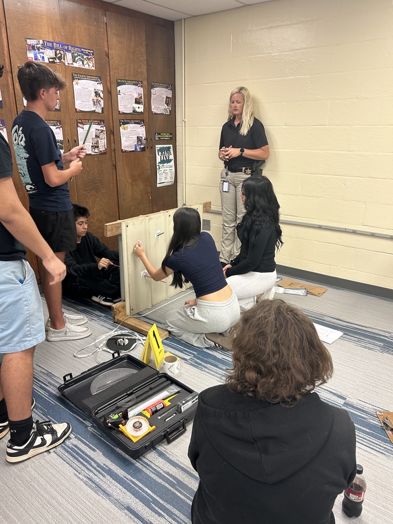 LCSDCC Law Enforcement Students Crime Scene Investigation