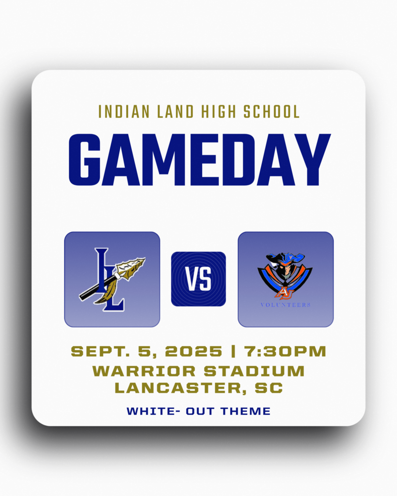white out theme, ILHS Gameday; Sept 5, 2025 @ 7:30pm | Warrior Stadium, Lancaster , SC