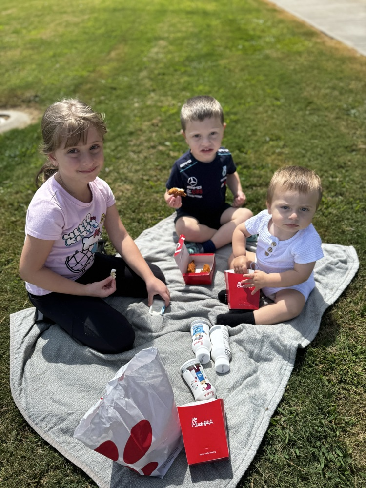 picnic on the patio