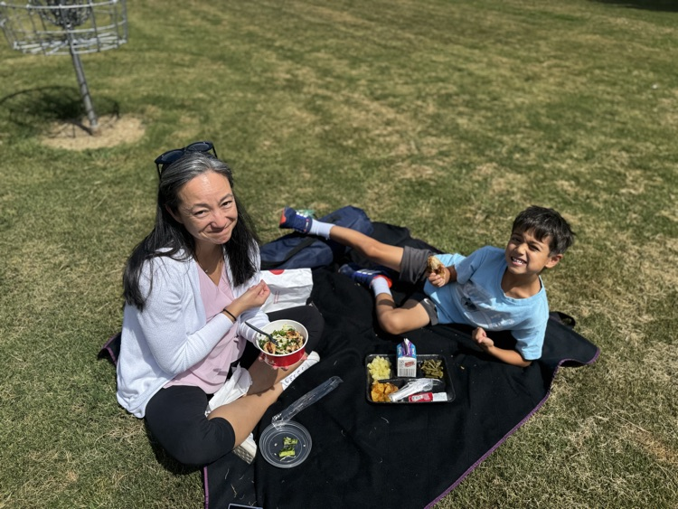 picnic on the patio