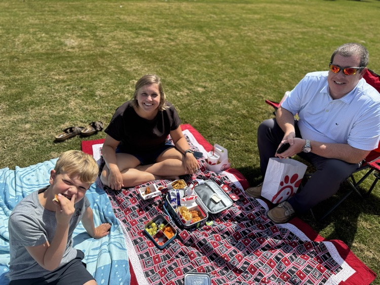 picnic on the patio