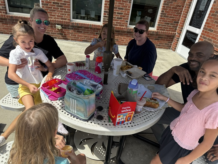 picnic on the patio
