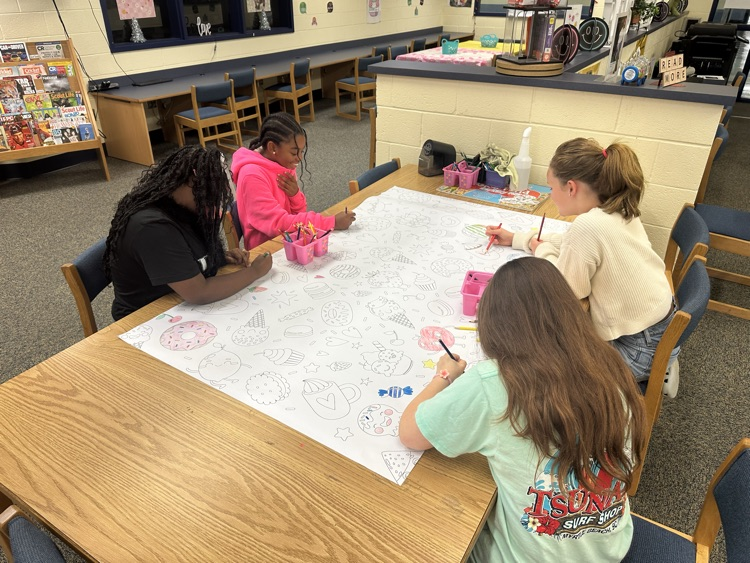 The Library has a coloring table