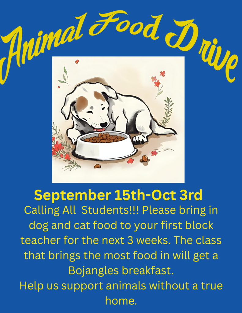 Animal Food Drive Announcement