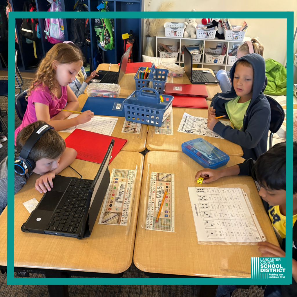 Harrisburg Elementary School 1st grade students