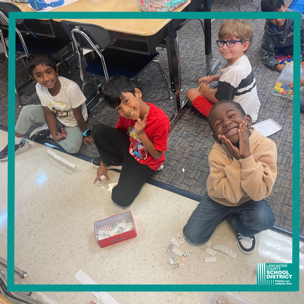 Harrisburg Elementary School 1st grade students