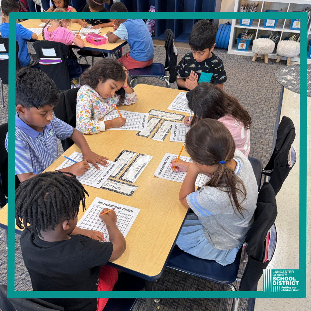 Harrisburg Elementary School 1st grade students