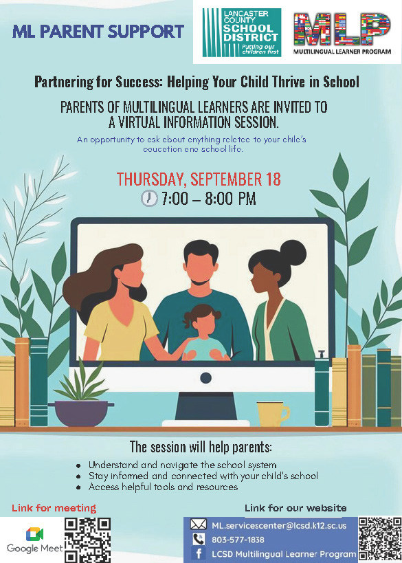 September ML Parent Support Meeting ENGLISH