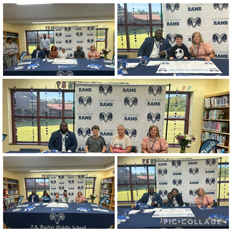 Avid Signing Day 7th grade