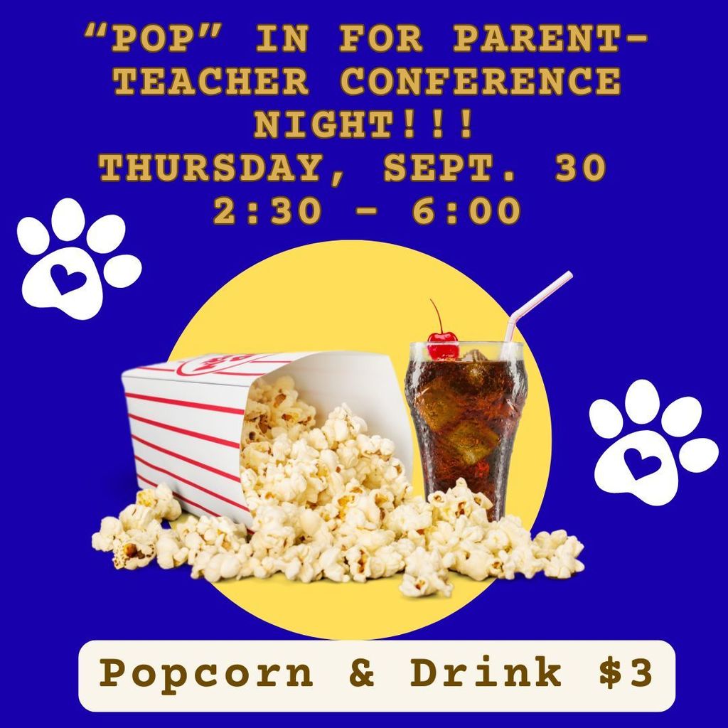 CES Fundraiser ~ 'POP' In for Parent Teacher Conference Night 9/30