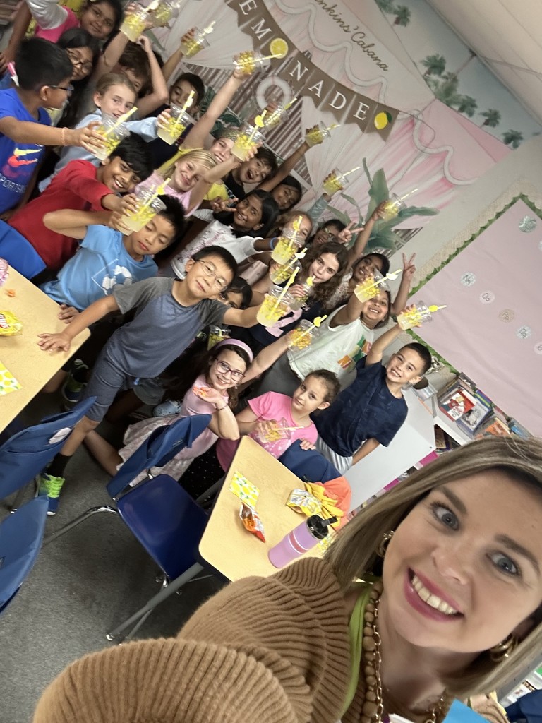 lemonade party in Mrs. Jenkins class