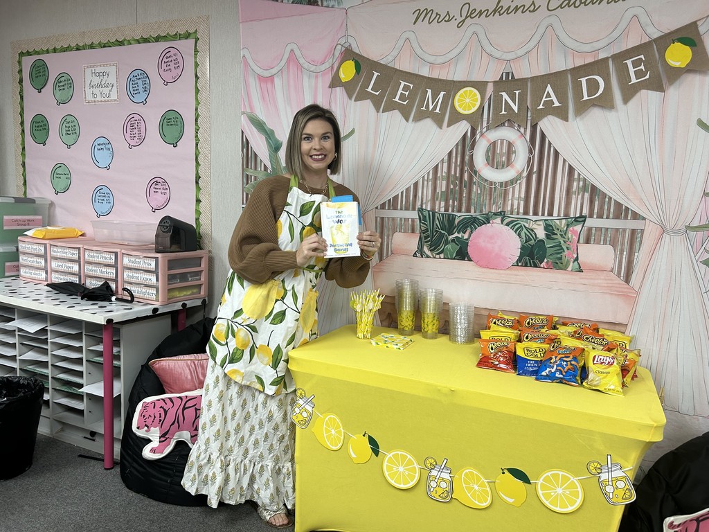 lemonade party in Mrs. Jenkins class