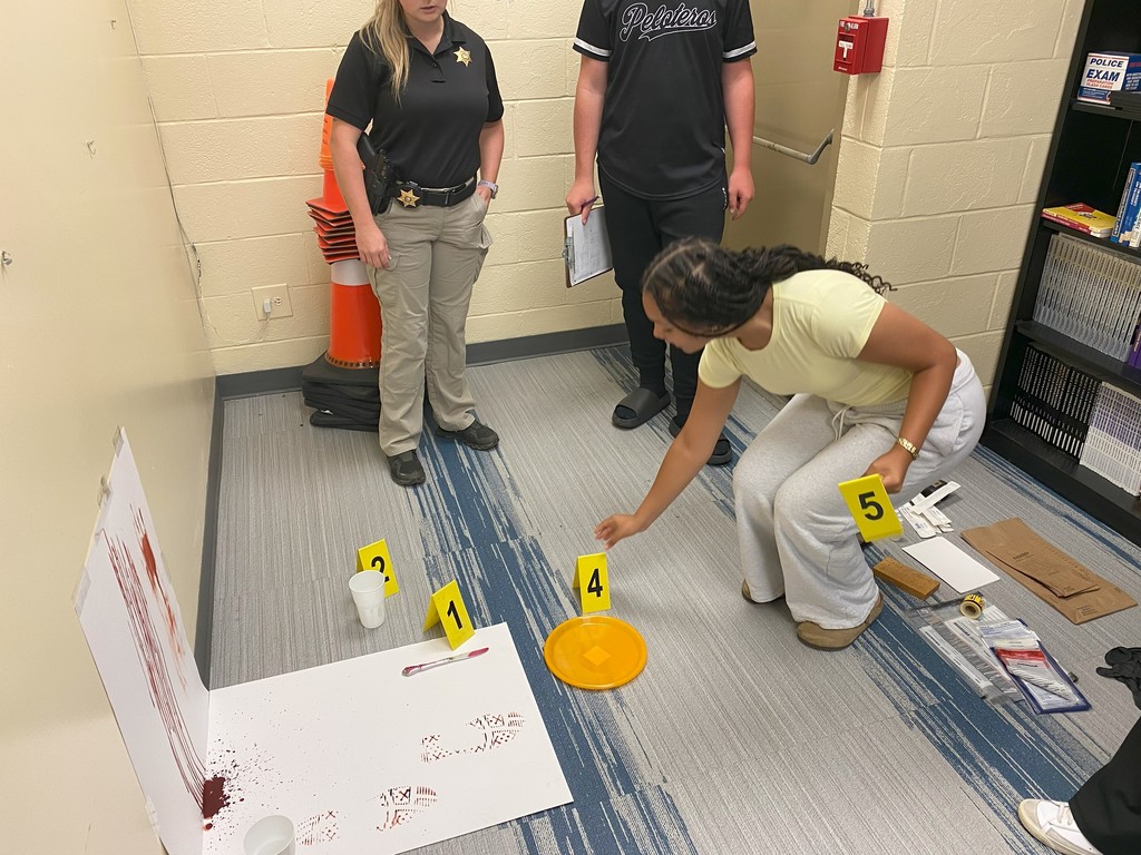 LCSDCC Law Enforcement Students Crime Scene Investigation