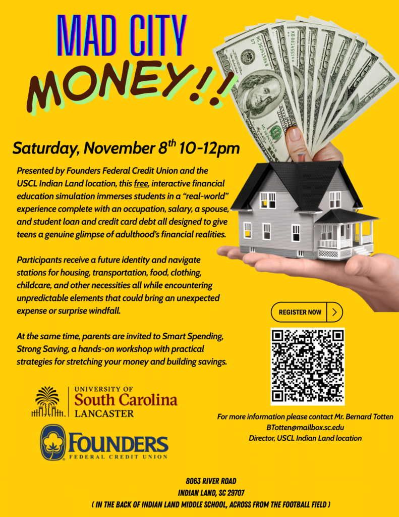 Mad City Money at USCL Saturday, Novemer 8th 10am-12pm