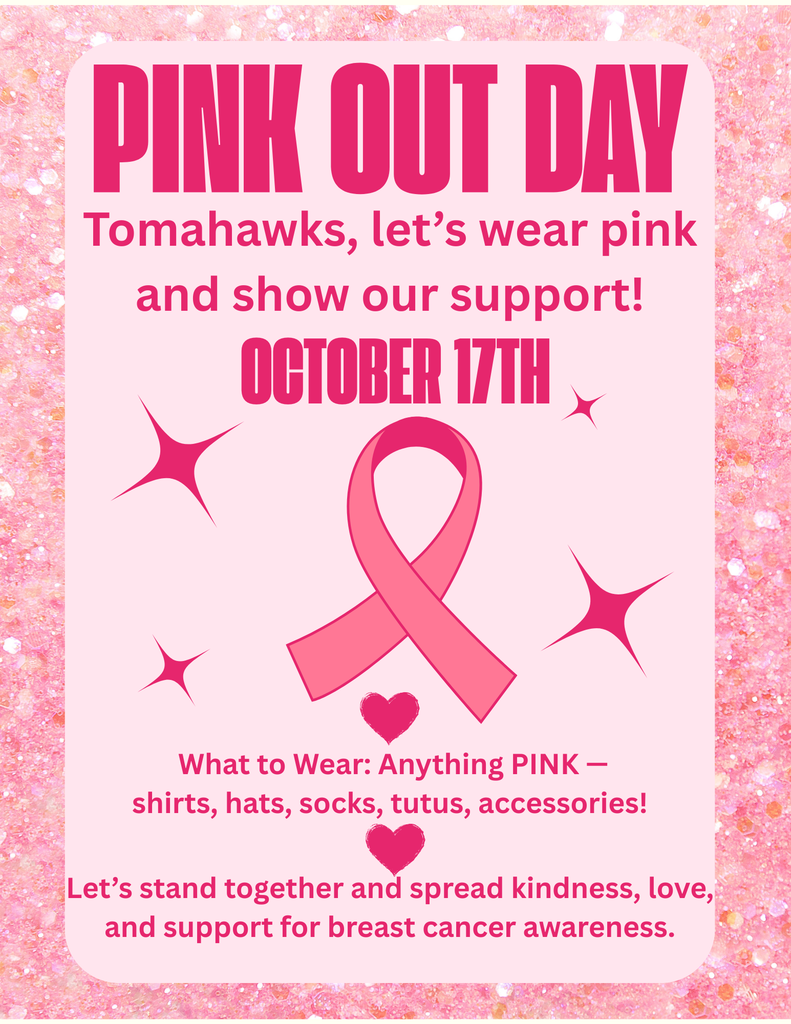 Pink Out flyer, October 17