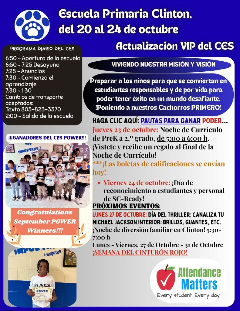 Spanish_CES Parent & Family Oct. 20-24