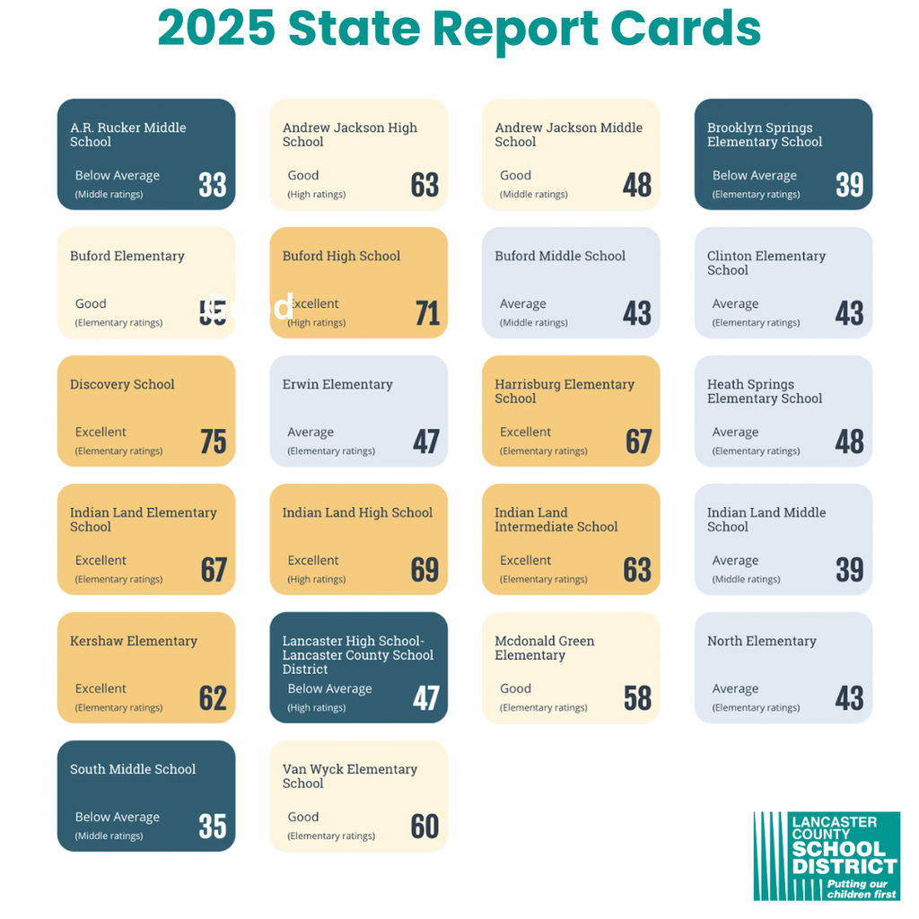 SC Report Cards 2025 - Ratings