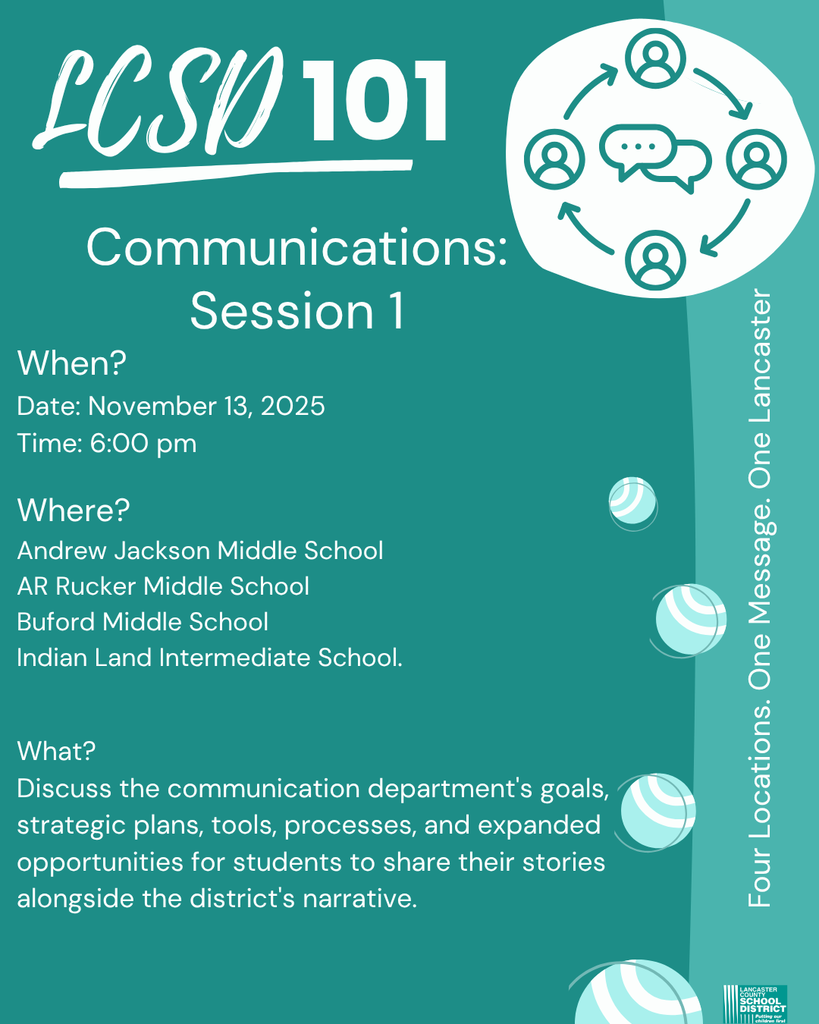 LCSD 101 Communications Session Nov. 13th at 6pm