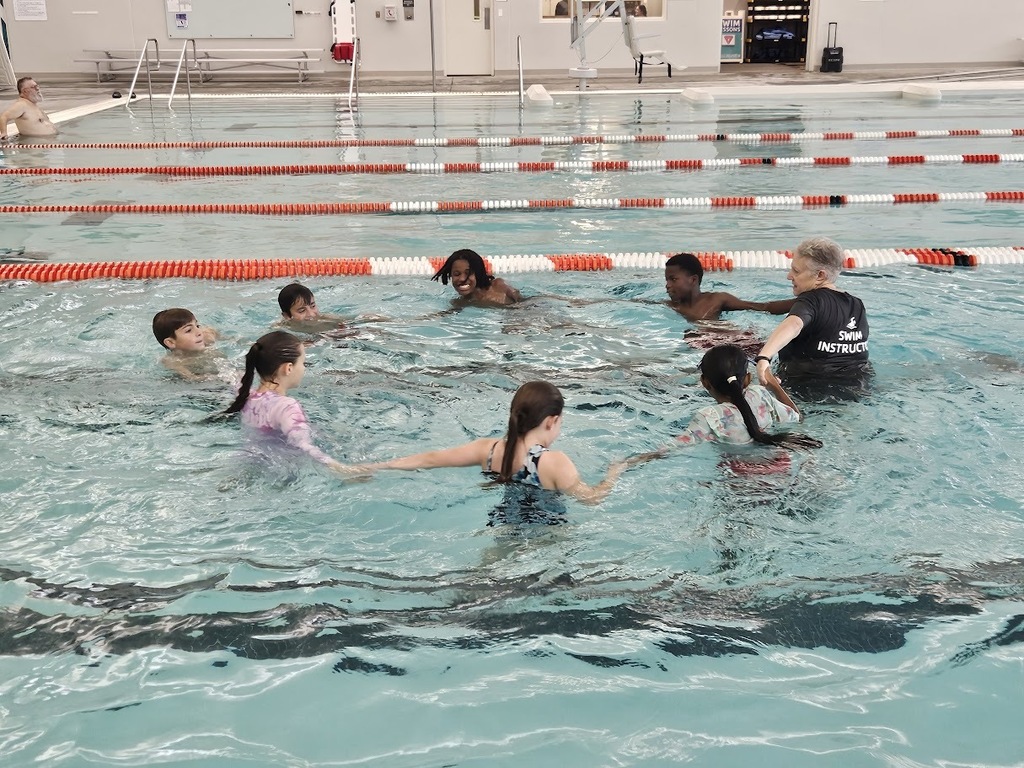 swimming in Mrs. Dudla's class