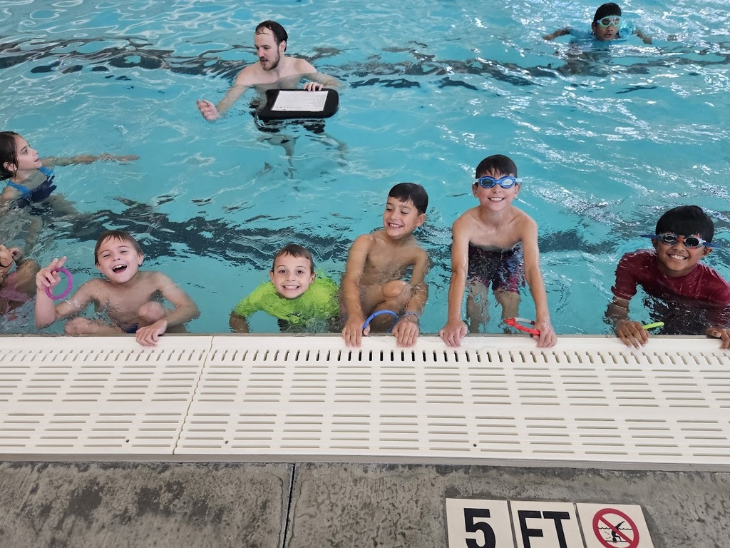 swimming in Mrs. Dudla's class