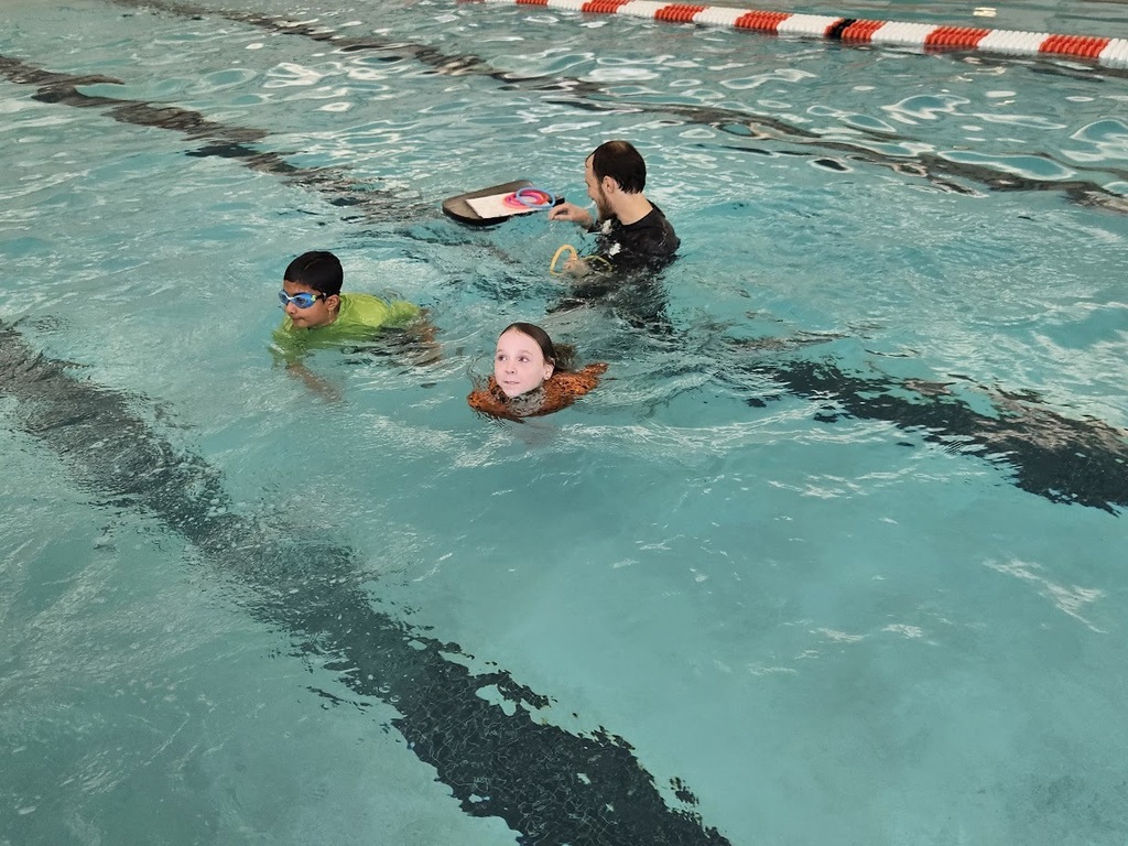 swimming in Mrs. Dudla's class