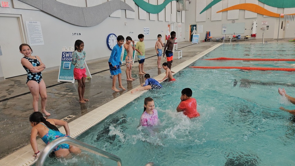 swimming in Mrs. Dudla's class