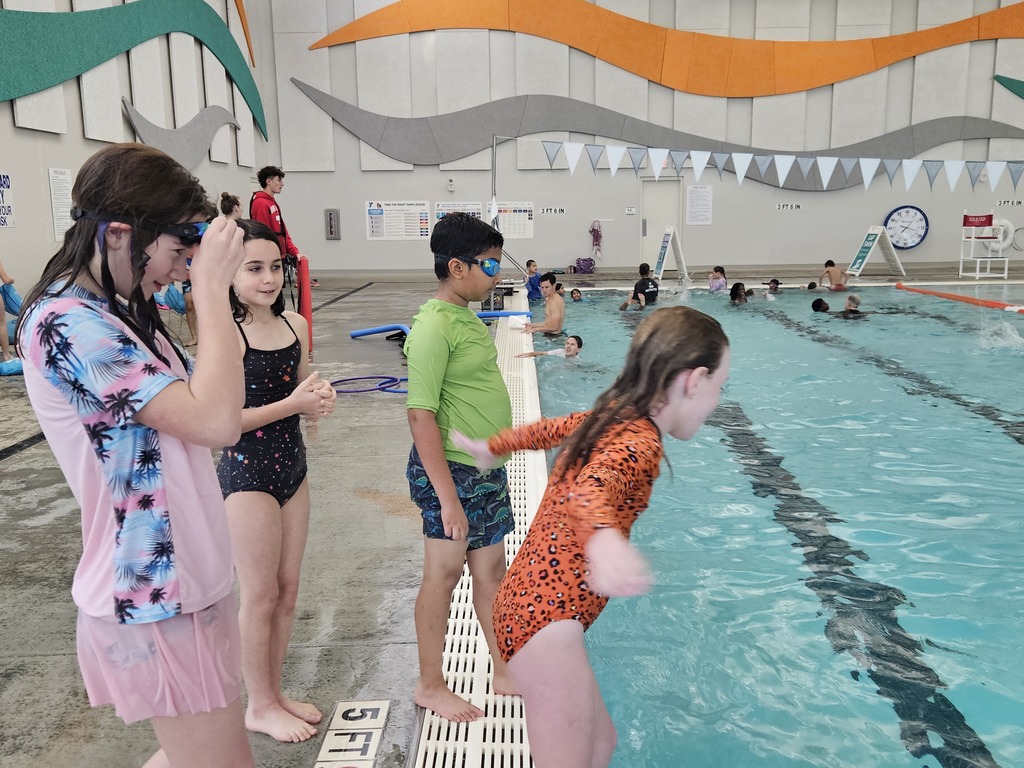 swimming in Mrs. Dudla's class