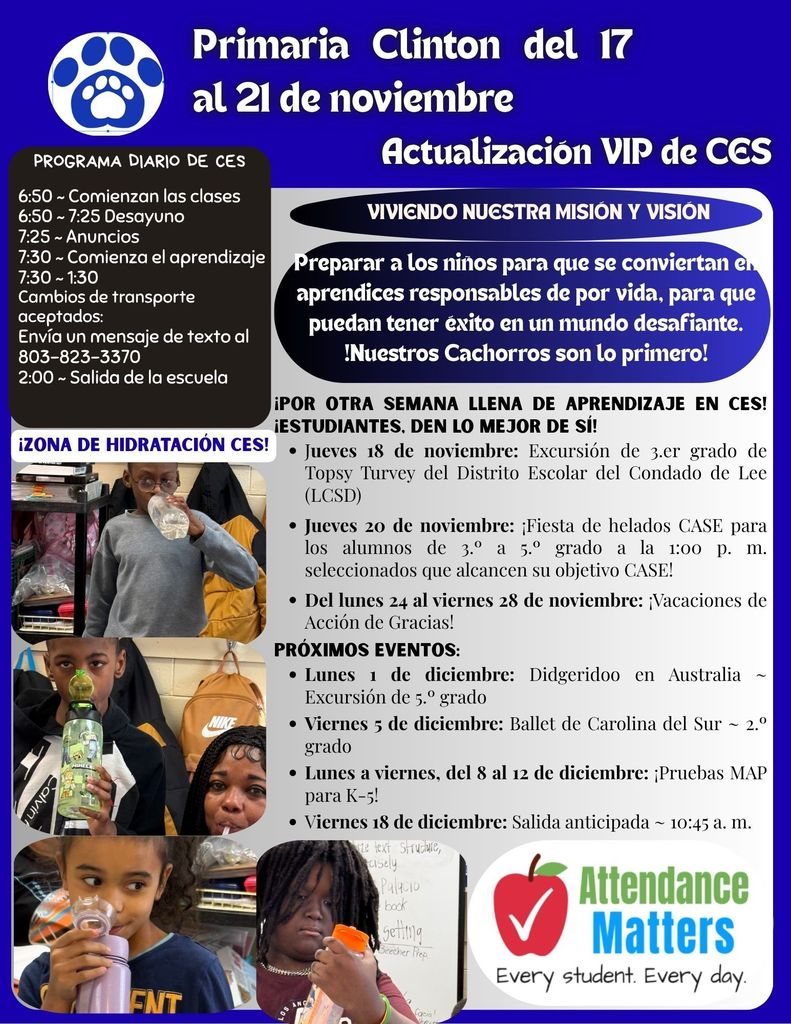Spanish_CES Parent & Family Update Nov. 17-21