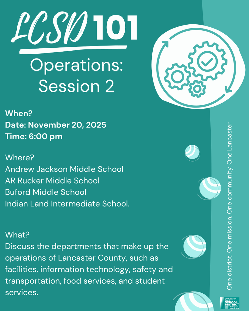 LCSD 101 Operations Session 2 Date: November 20, 2025 time: 6:00pm