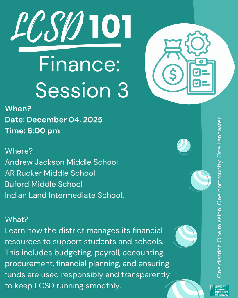 LCSD 101 Finance Session December 04,2025 Time:6:00pm 
