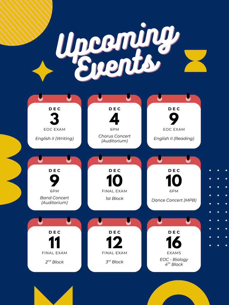 Image of Imporant Dates