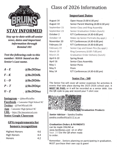 Image of Class of 2026 Dates