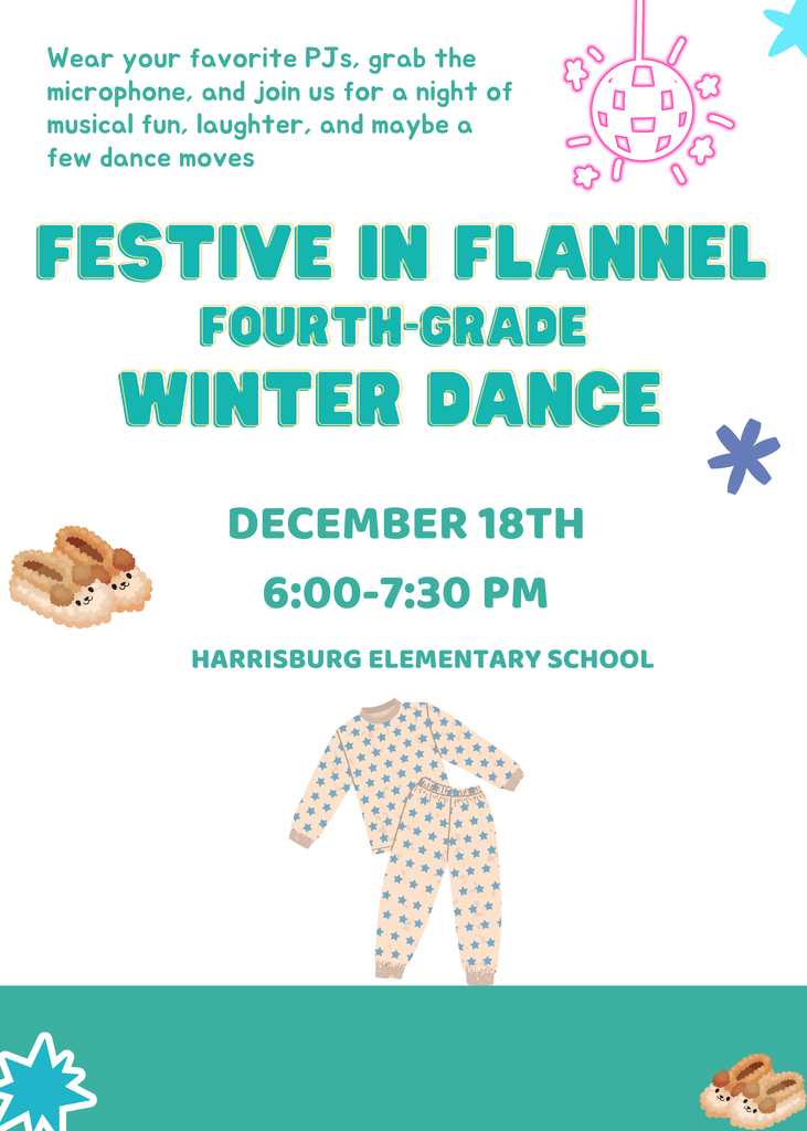 4th grade Festive in Flannel Flyer - December 18, 6:00-7:30pm