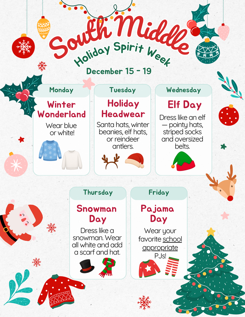 Holiday spirit week