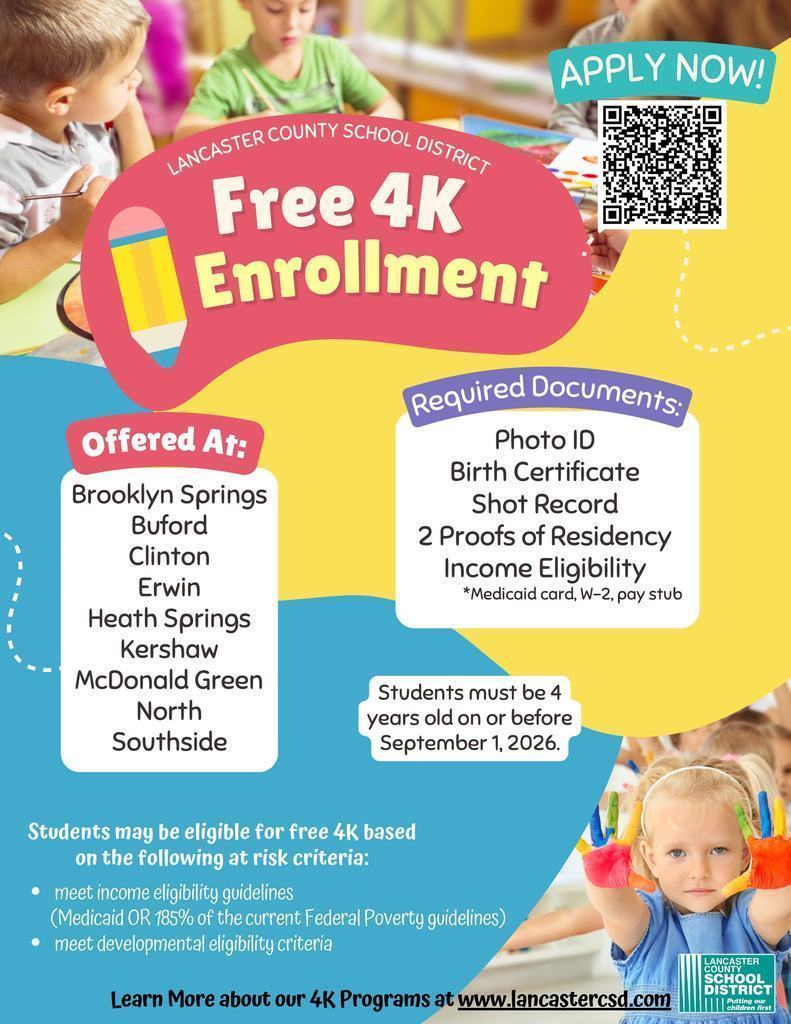 Free 4K Enrollment