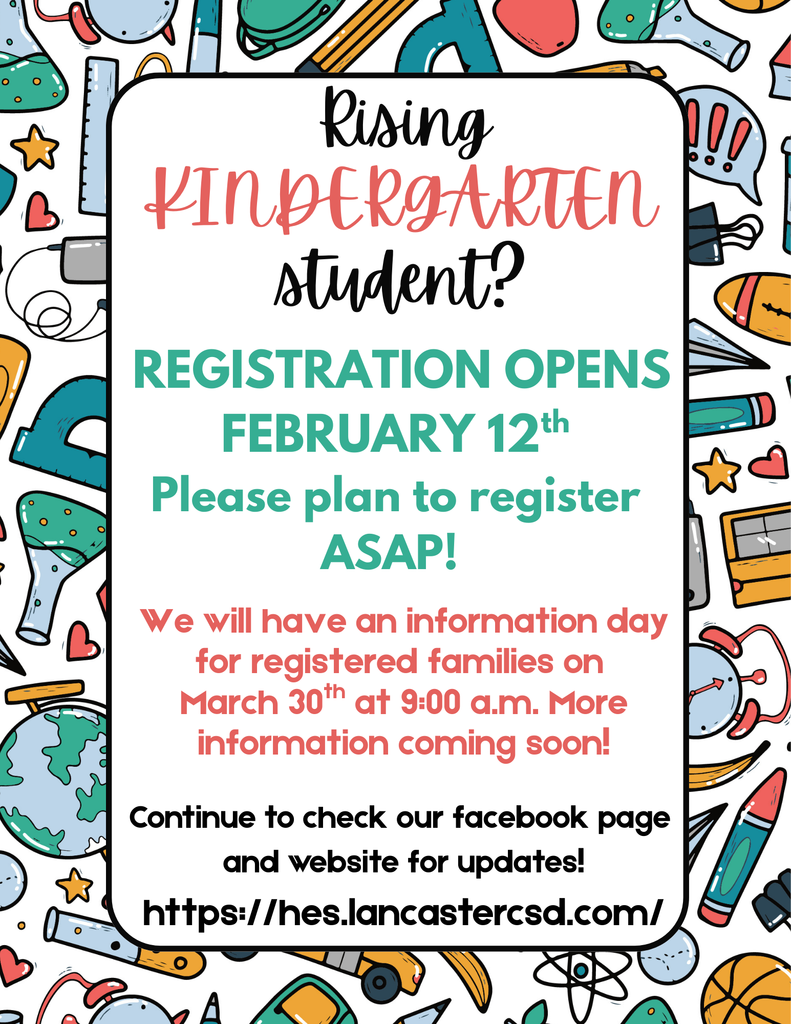 kindergarten registration flyer