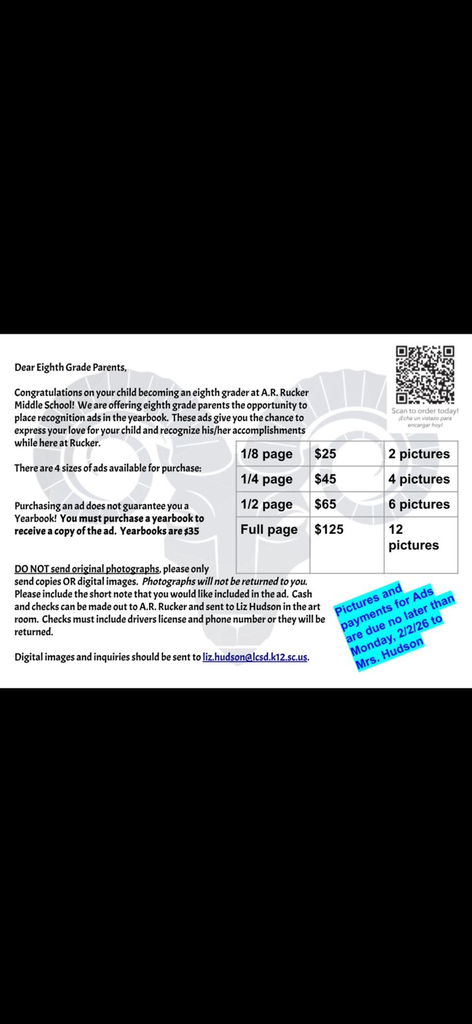 8th grade yearbook ads 