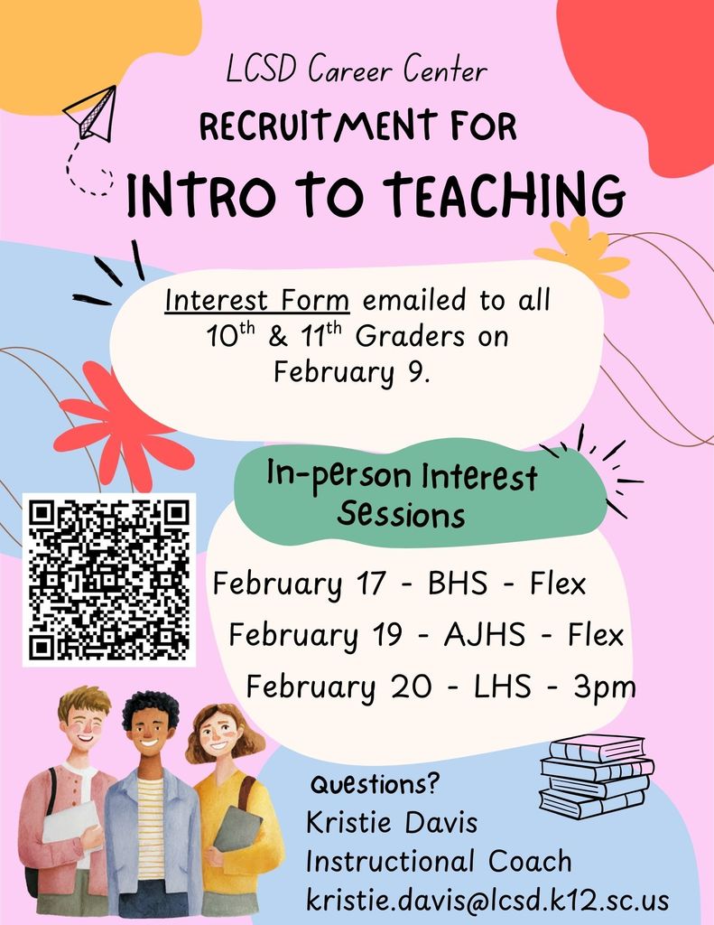 Flyer for Intro to Teaching. 