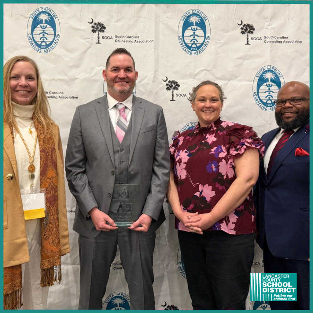 Dr. Jason Ramey SC Counseling Association Admin of the Year