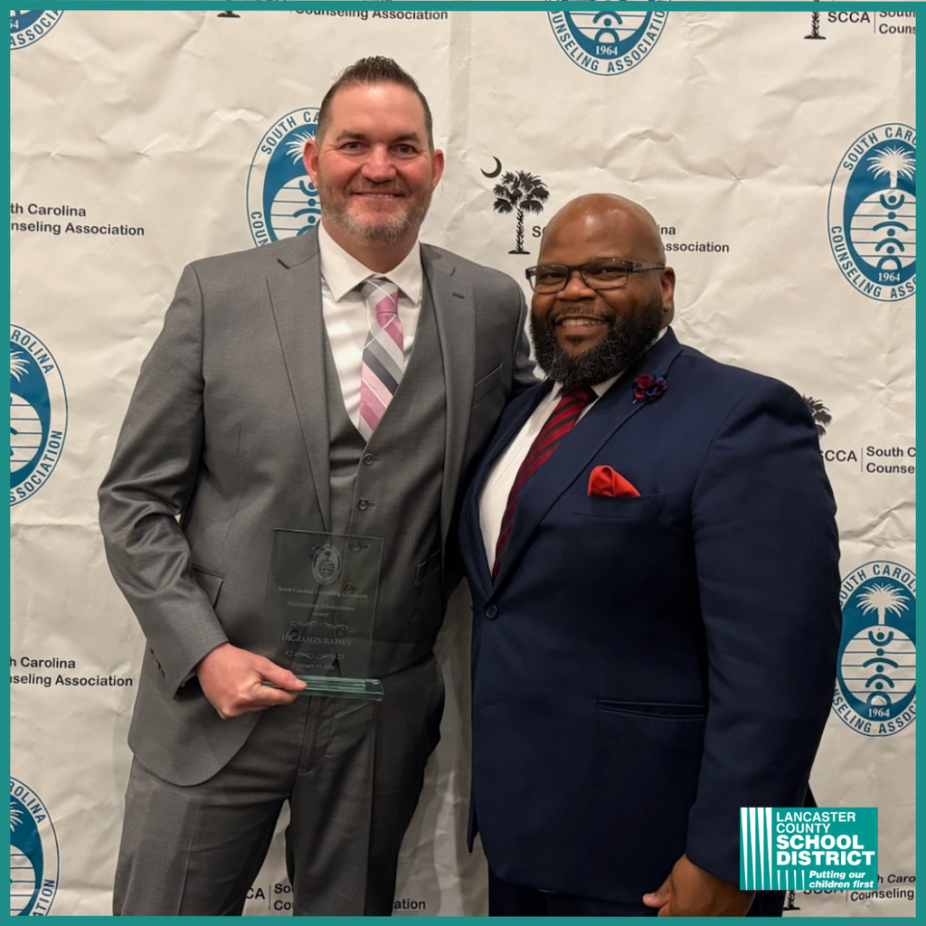 Dr. Jason Ramey SC Counseling Association Admin of the Year
