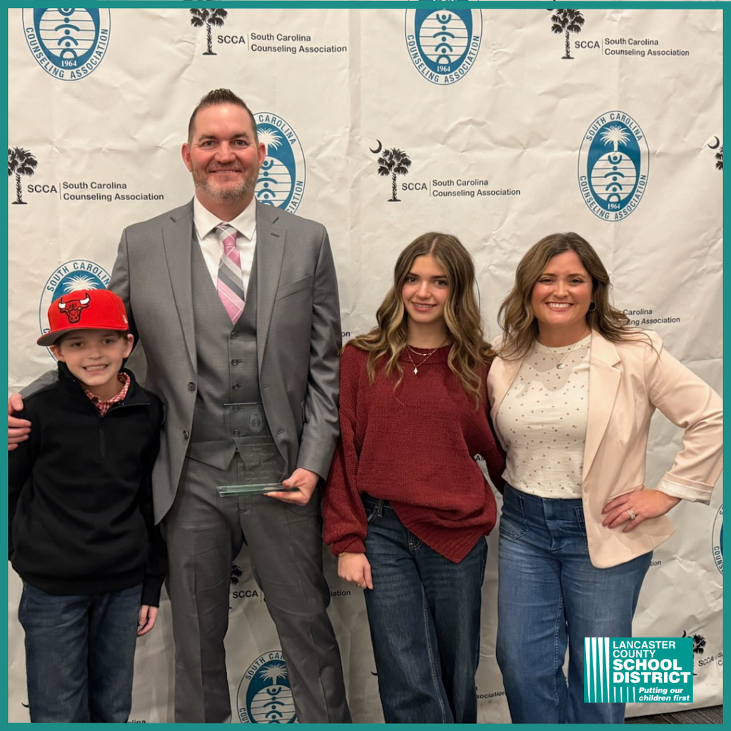 Dr. Jason Ramey SC Counseling Association Admin of the Year