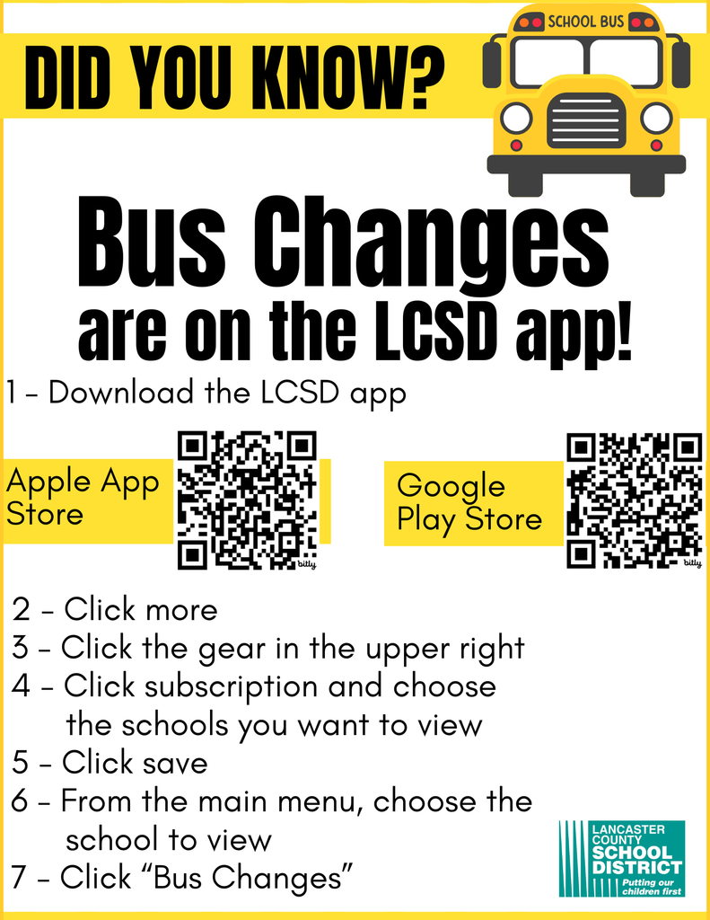 Bus Changes