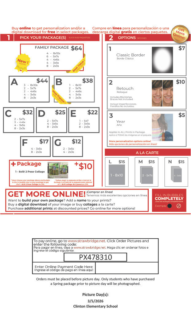 Spring Picture Pricing