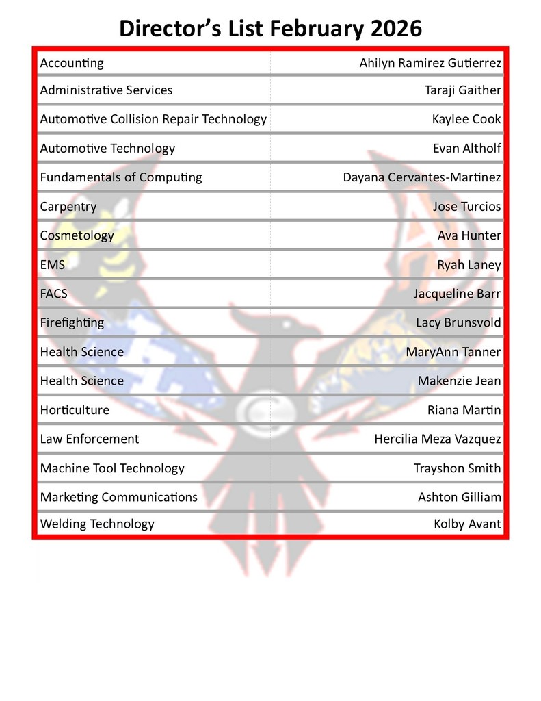 LCSDCC Director's List February