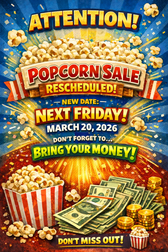 Popcorn Sale Flyer