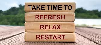 Image of refresh, relax, and restart