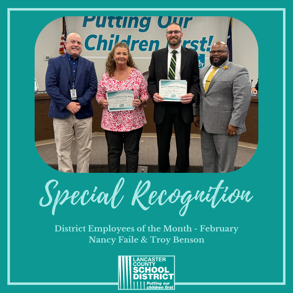 District Employees of the Month - February: Nancy Faile and Troy Benson